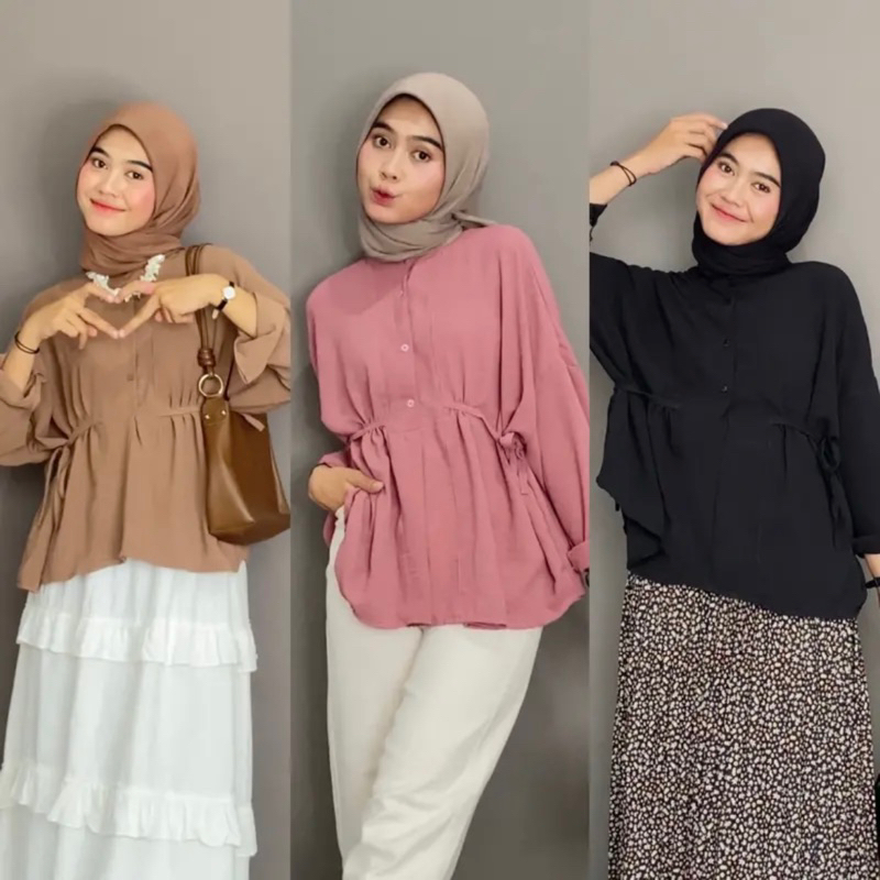 BIANKA BLOUSE CRINKLE - Cirebon Cloth