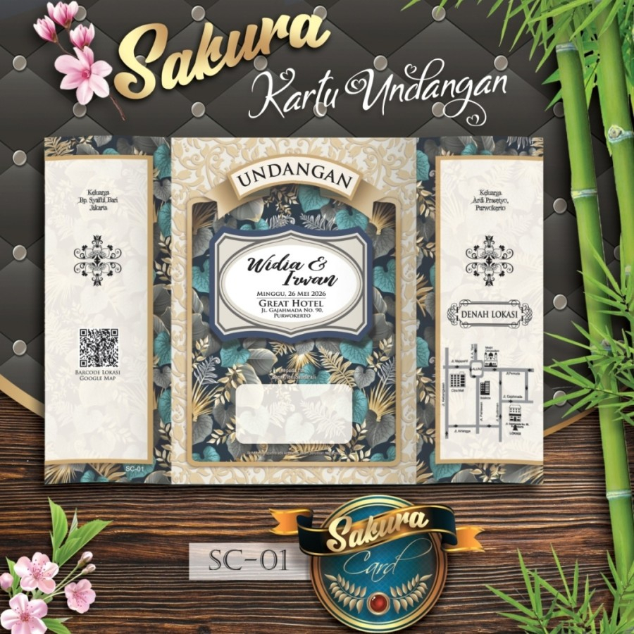 

Undangan Pernikahan Sakura SC 01 - 04