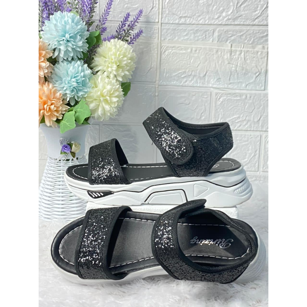 1806 IMPORT Sandal Wanita Selop Casual Tali Perekat / Sandal Wanita Korea Import Size 35-40