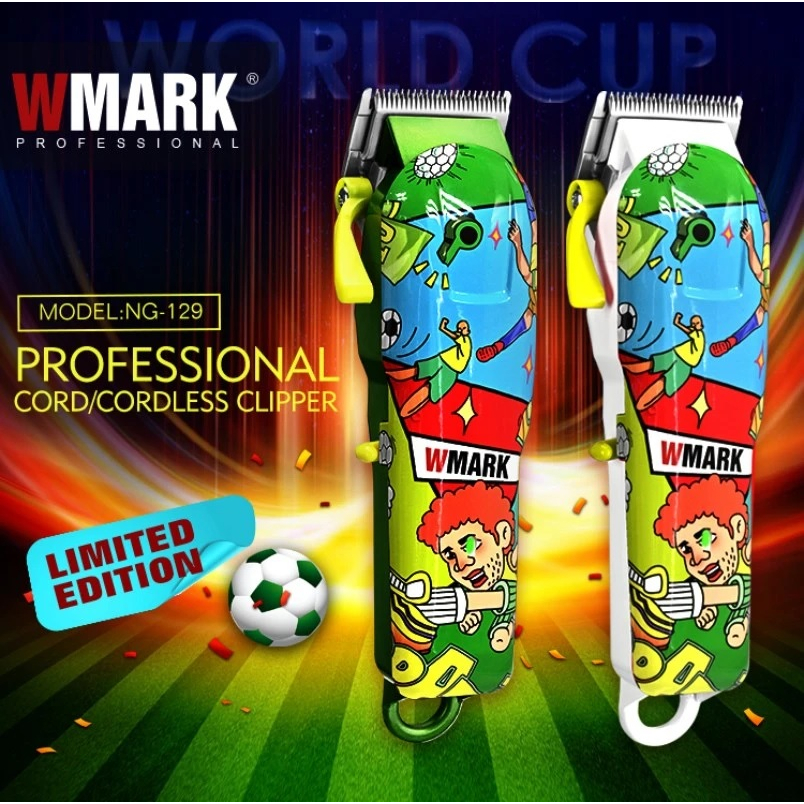 WMARK NG-129 SOCCER DESIGN - Electric Professional Hair Clipper - Alat Pangkas Rambut Elektrik -- Cocok untuk Barbershop Maupun Pribadi