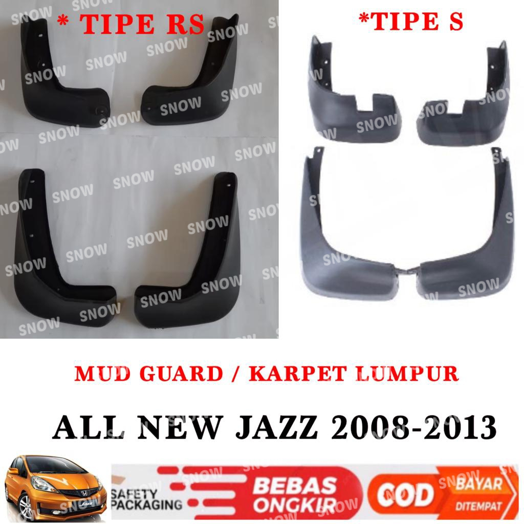 Mud Guard All New Jazz 2008 2011 2013 Karpet Lumpur