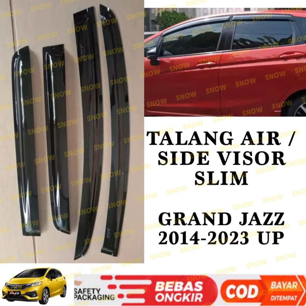 Talang Air Grand All New Jazz 2014 2022 2023 Side Visor Slim Hitam