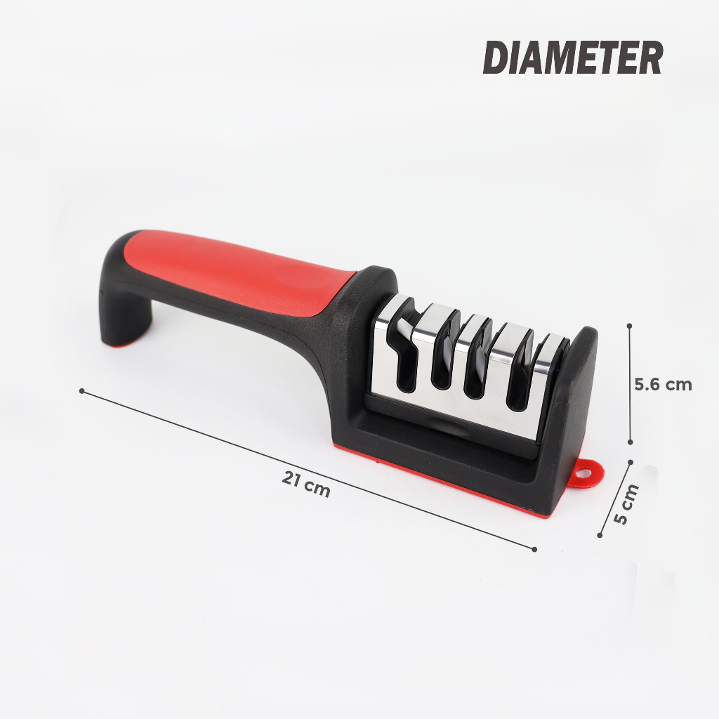 4 Stage Knife Sharpener - Alat Pengasah Pisau dan Gunting