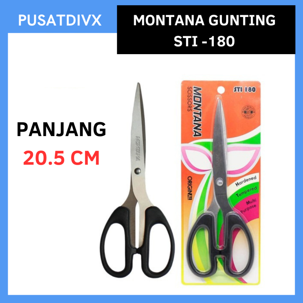 

MONTANA GUNTING STI-180 20.5 CM SCISSORS PEMOTONG HIGH QUALITY