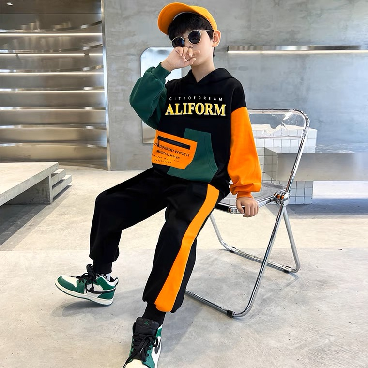 【Happy Baby】5-14Tahun TZ-15  Baju Setelan Cowok/Cewek Celana Panjang &amp; Lengan Panjang