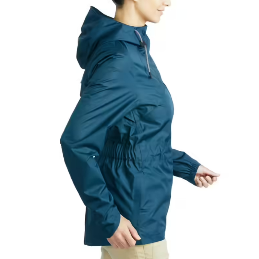 QUECHUA NH500 Jaket Olahraga Hiking Wanita Dengan 3 Saku Tahan Air