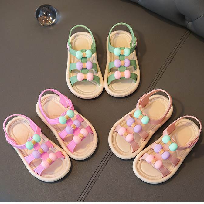 BBI RIBBON Sandal Bayi dan Anak Perempuan Model Flip Flop Import Berkualitas Bahan PVC