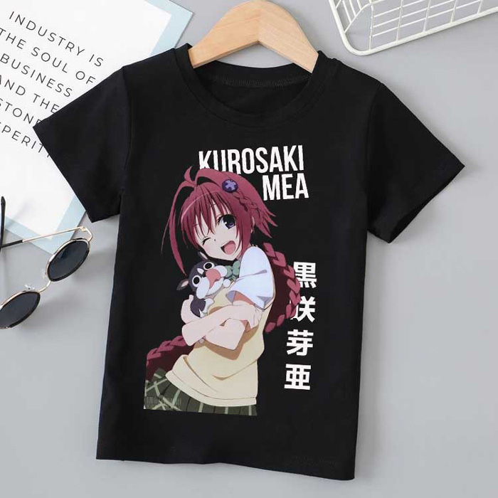 Kaos Mea Kurosaki Tshirt Bahan 100% Katun Casual Fashionable T-SHIRT BLACK