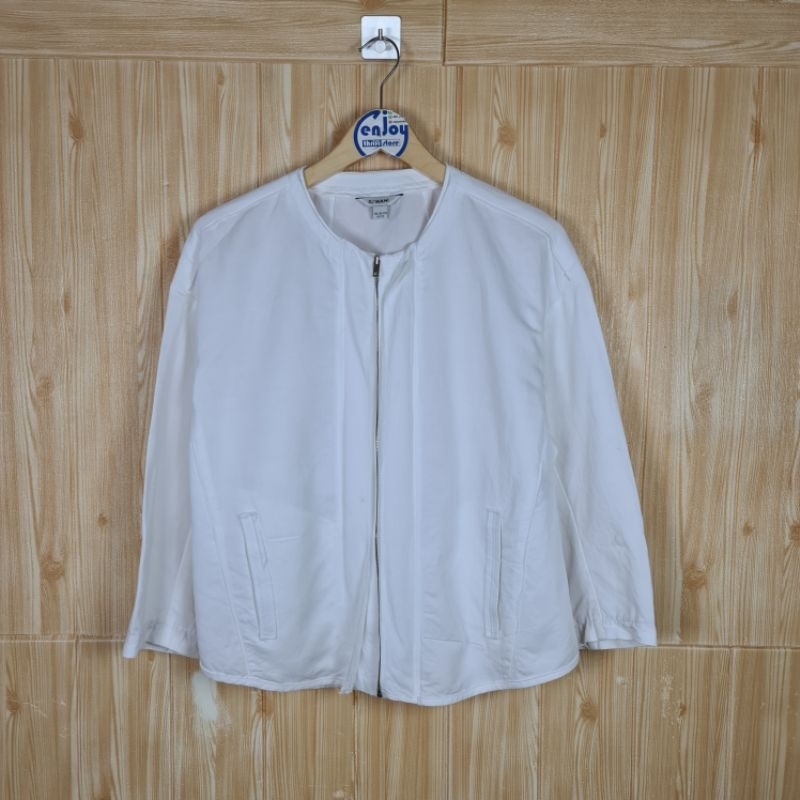 baju atasan zipper zip sleting wanita kerja casual SJ WANI