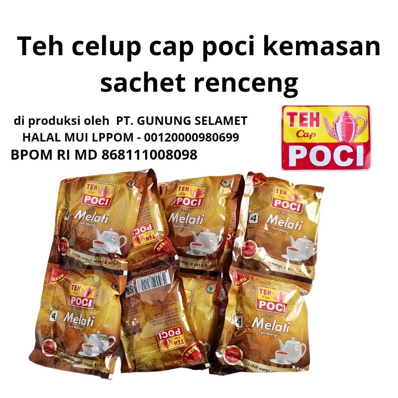 TEH POCI CELUP SACHET RENCENG TEH CELUP POCI TEH POCI RASA MELATI TEH CELUP MURAH TEH SACHET TEH CELUP POCI