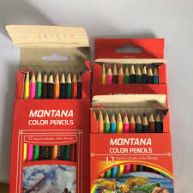 Color Pencil / Pensil Warna Montana TH-350 / 12 Warna Ukuran Kecil