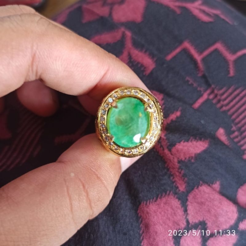 cincin batu akik Jamrud Columbia chatam
