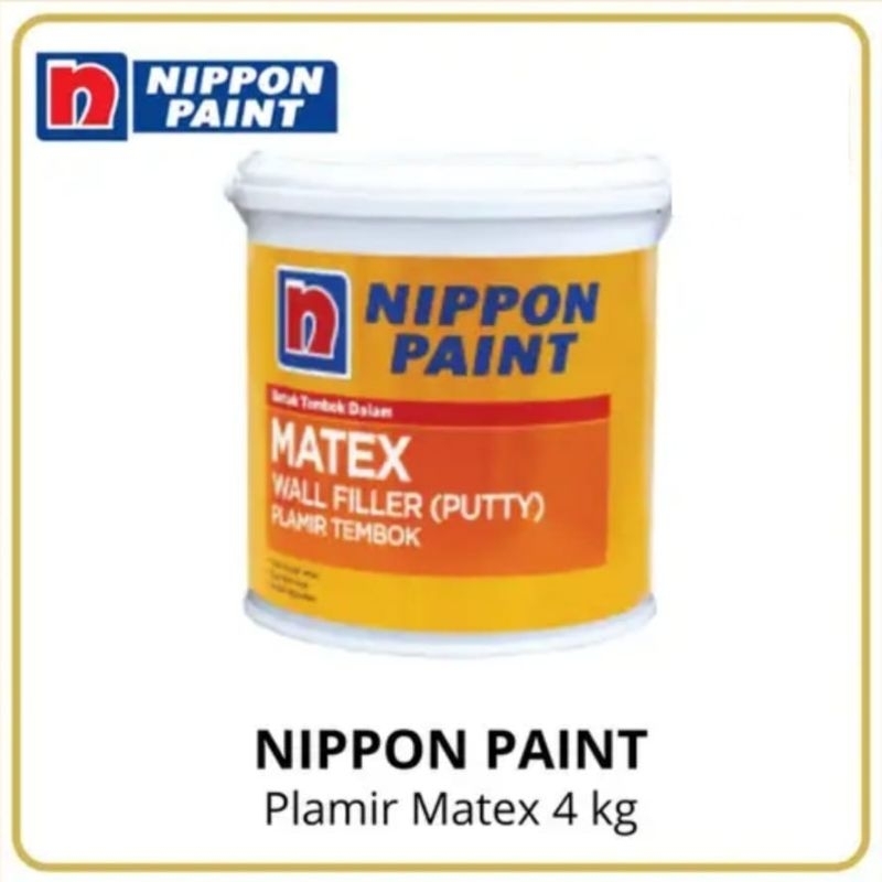 PLAMIR TEMBOK MATEX NIPPON PAINT 4KG DEMPUL WHITE