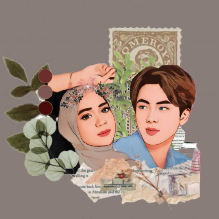 (Softfile Only) Jasa Edit Foto Ilustrasi Karikatur Wajah Kado Wisuda Pernikahan