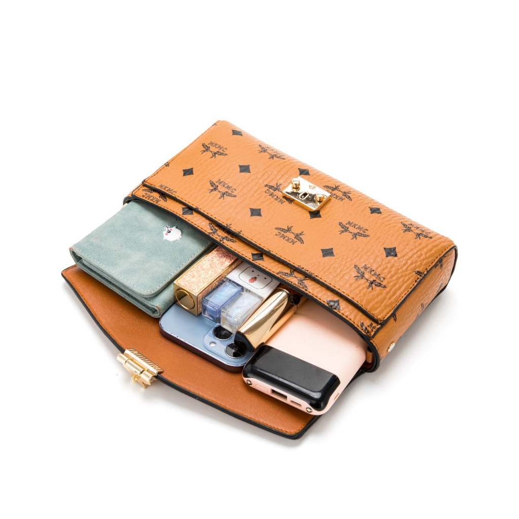 Clutch Mini Sling Bag Kulit Crossbody Bag Tas Bahu Make Up Kondangan Multifungsi Terbaru Korean Style Pesta Push Lock