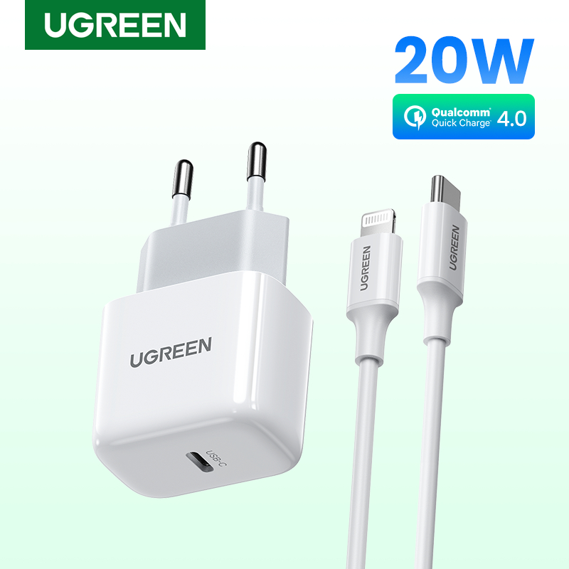 UGREEN Charger iPhone 20W Fast Charging Quick charge Mini Size Asli