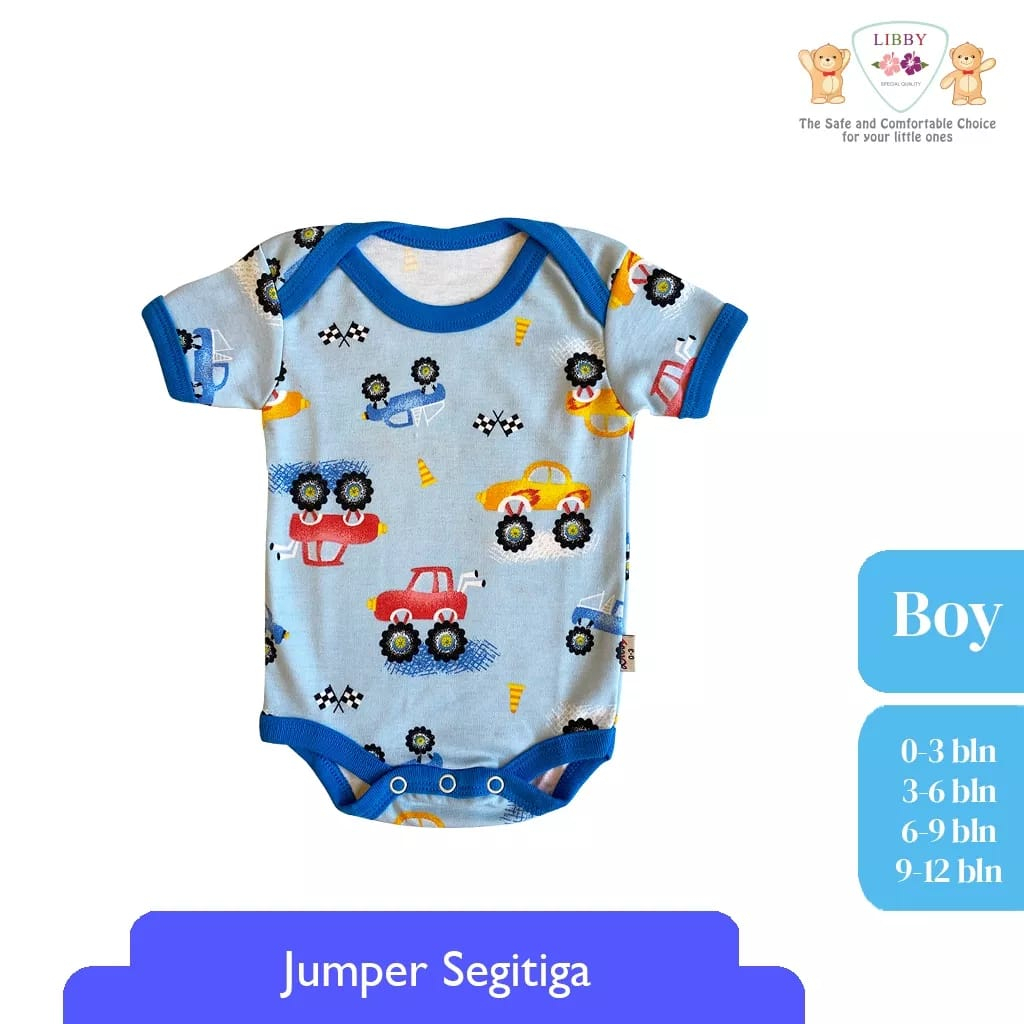 Libby Baby Premium Jumper Segitiga Motif Bayi Laki - Laki &amp; Perempuan