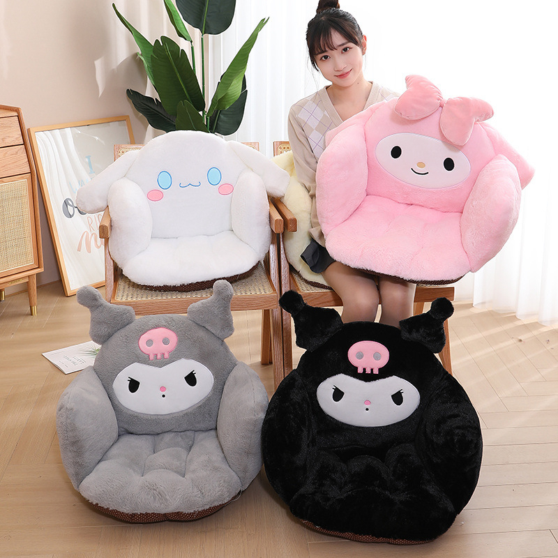 Alas duduk kursi cartoon model kuromi melody cinnamoroll Bahan Plush