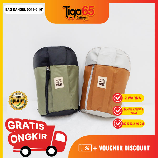 365 Tas Ransel / Backpack / Tas Punggung / Ransel Sekolah / Ransel Remaja / Bag Ransel 0013-6 16&quot;