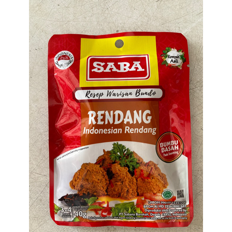 

Saba Bumbu Rndang 40gr