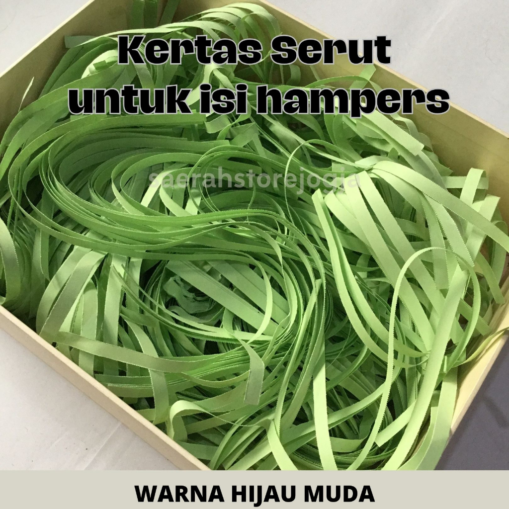 

KERTAS SERUT/CACAH ISIAN HAMPERS WARNA HIJAU MUDA