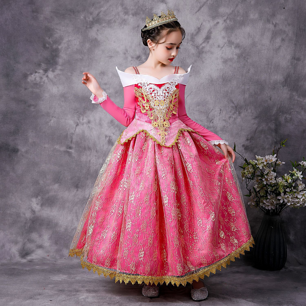 Frozen Anna Elsa Terbaru Princess Kostum Impor Dress Baju Pesta Ulang Tahun Princess Anak