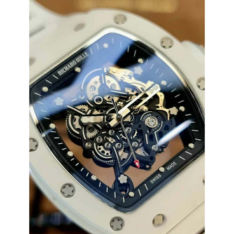 Jam tangan Automatic Swiss Bubba Watson 055 White Ceramic fullset