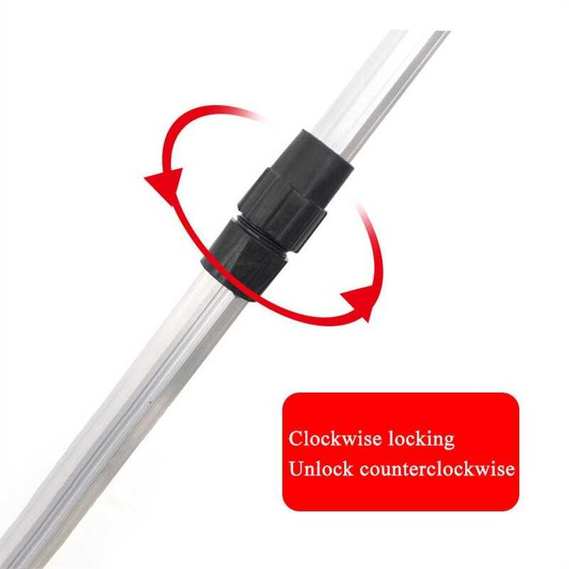 Jaring Pancing Ikan Aluminium Alloy White Pole Triangle Kepala Jaring Segitiga Desain Teleskopik Material Berkualitas