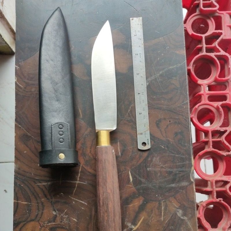 Pisau dapur Baja sisit seset Tajam premium handmade M2 hss Asli