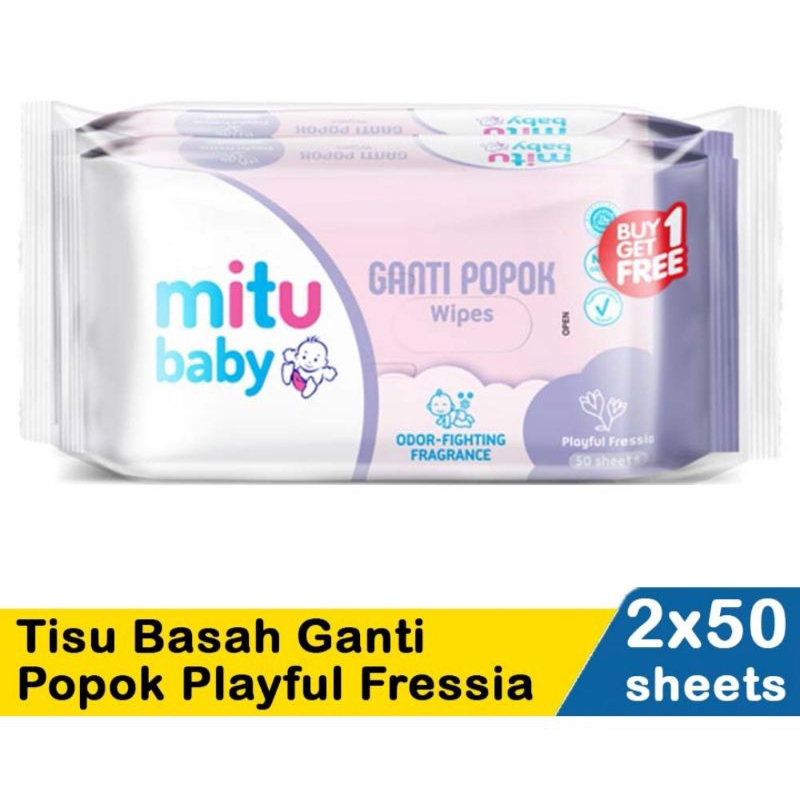 Mitu Baby Tissue | Tisu Basah Mitu Baby | Tisu basah beli 1 gratis 1