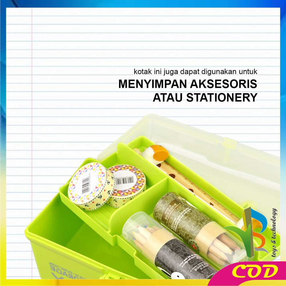 RB-C831 Tempat Kotak Penyimpanan Box Perhiasan Serbaguna Kotak Obat Tool Box / Kotak Mainan Perkakas Box Organizer Storage