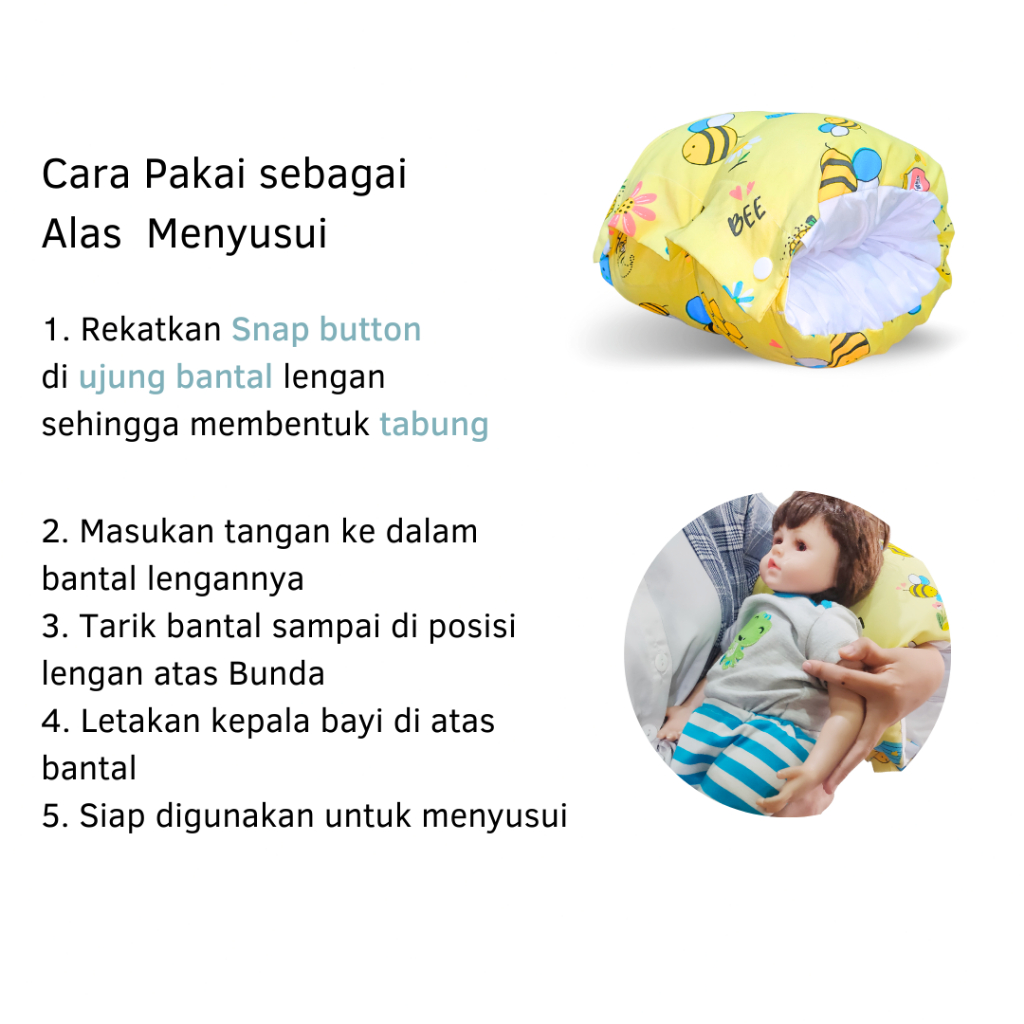 Miabebo Bantal Tangan Menyusui Multifungsi ( Arm Nursing Pillow )