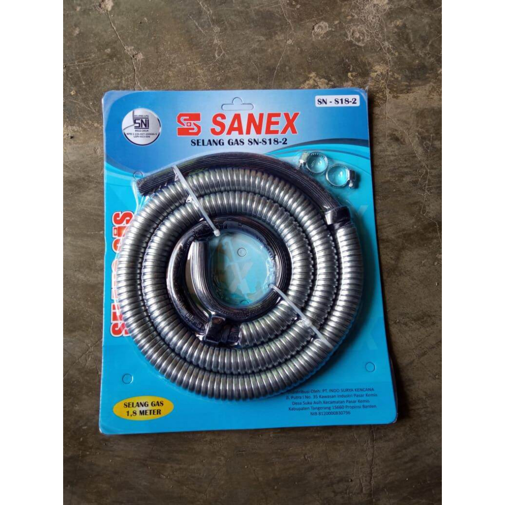 SANEX SN-R18 SELANG GAS FLEXIBLE ELPIGI (TANPA REGULATOR) PRODUK TERBARU!!!