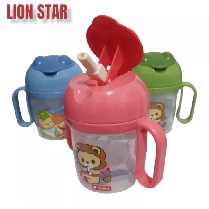 (SBR) BOTOL MINUM MIMI MUG DAN GOG MUG 300ML GELAS MINUM BAYI CUP LION STAR