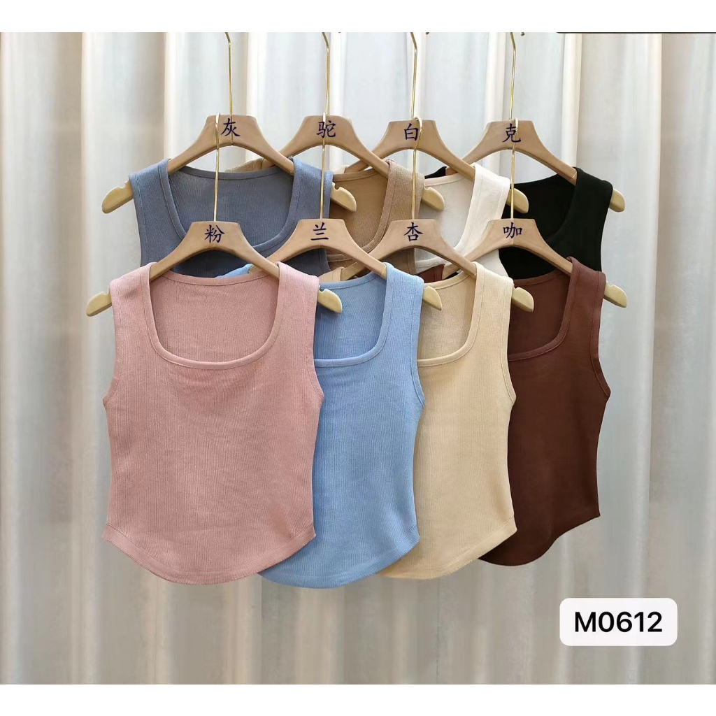 Basic TankTop Knit - Atasan Wanita Rajut Import TM (M0612)