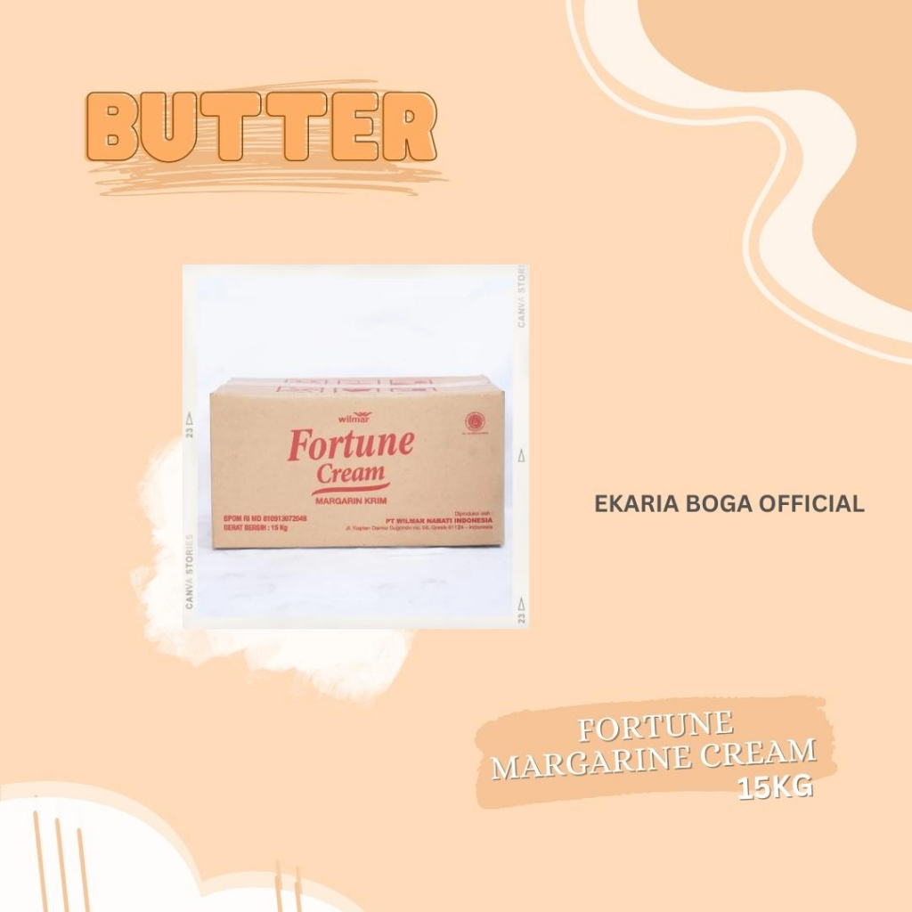 

BUTTER | MENTEGA | MARGARINE | FORTUNE | FORTUNE MARGARINE CREAM | REPACK 250GR