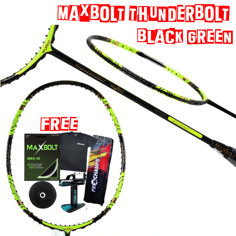 Raket Badminton Maxbolt Thunderbolt Original
