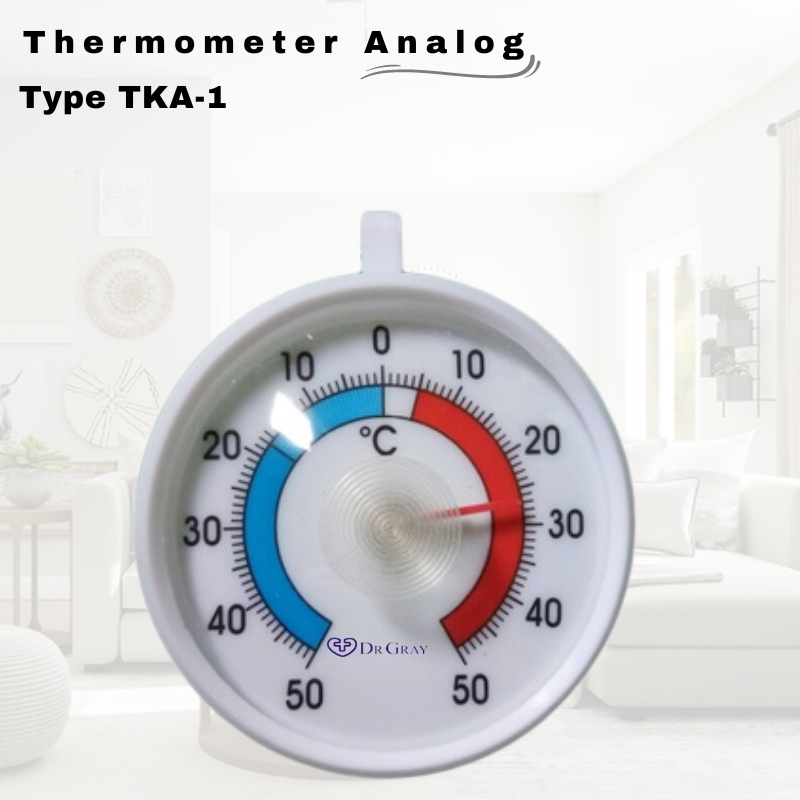 Termometer Gantung Termometer Kulkas Freezer Analog 3 inch -50 sd 50 Merk DR.GRAY- TKA1