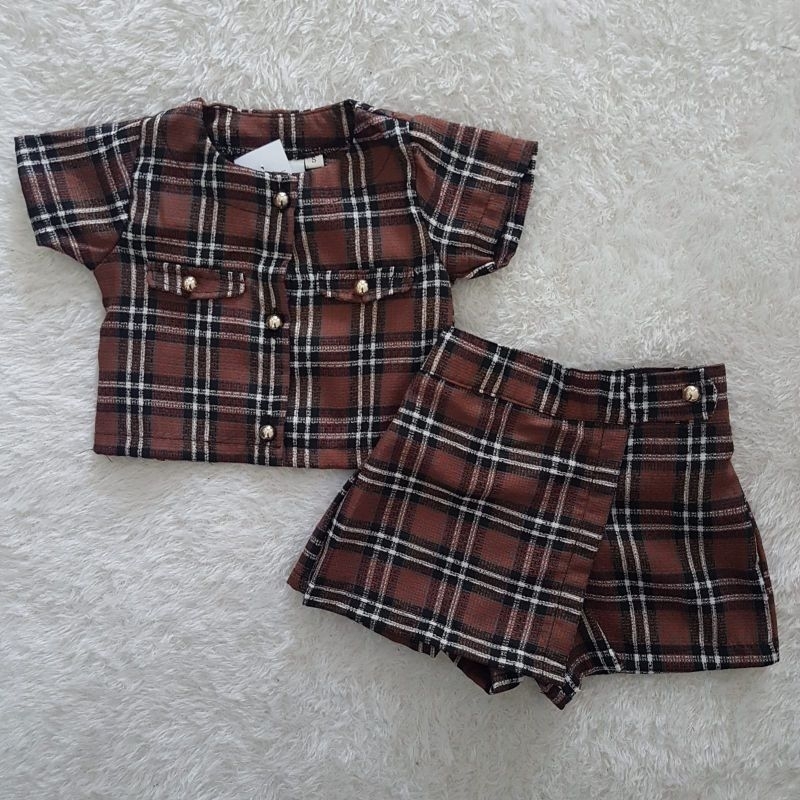 baju bayi Tweed Kotak