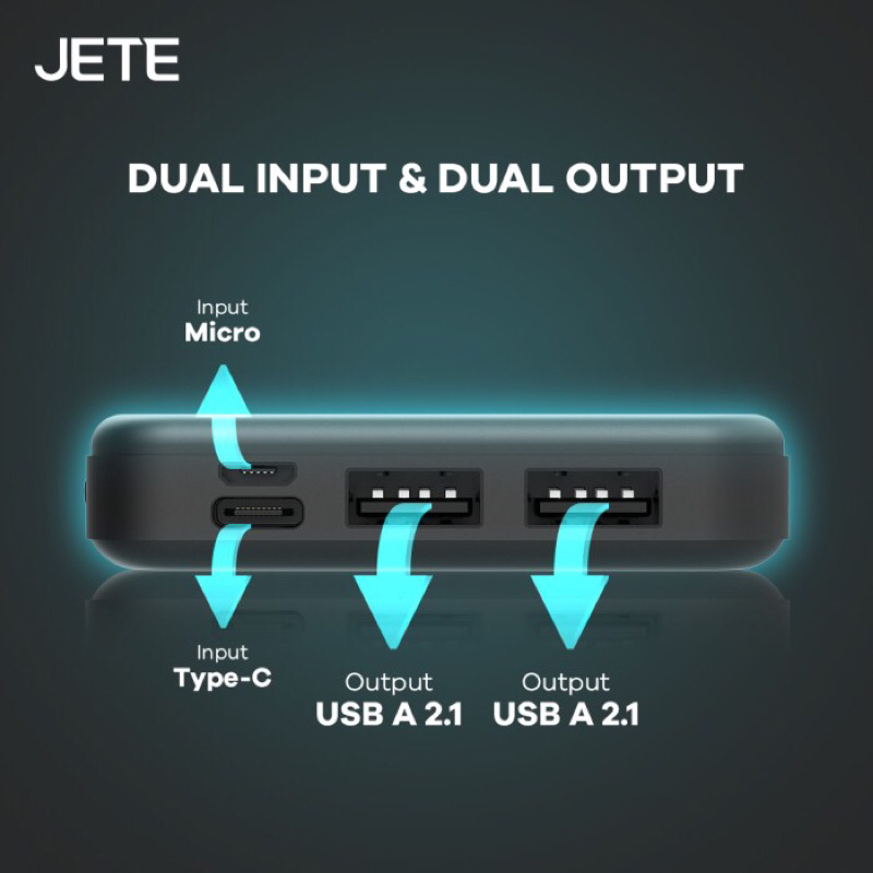 PowerBank 10000 MaH Powerbank JETE C7