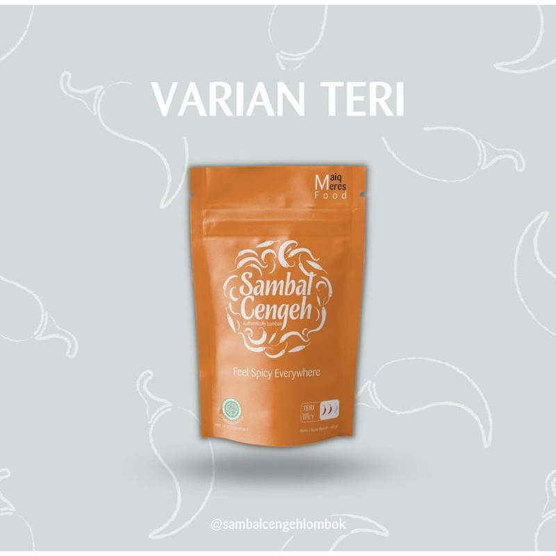 

SAMBAL CENGEH KHAS LOMBOK VARIAN TERI SPICY