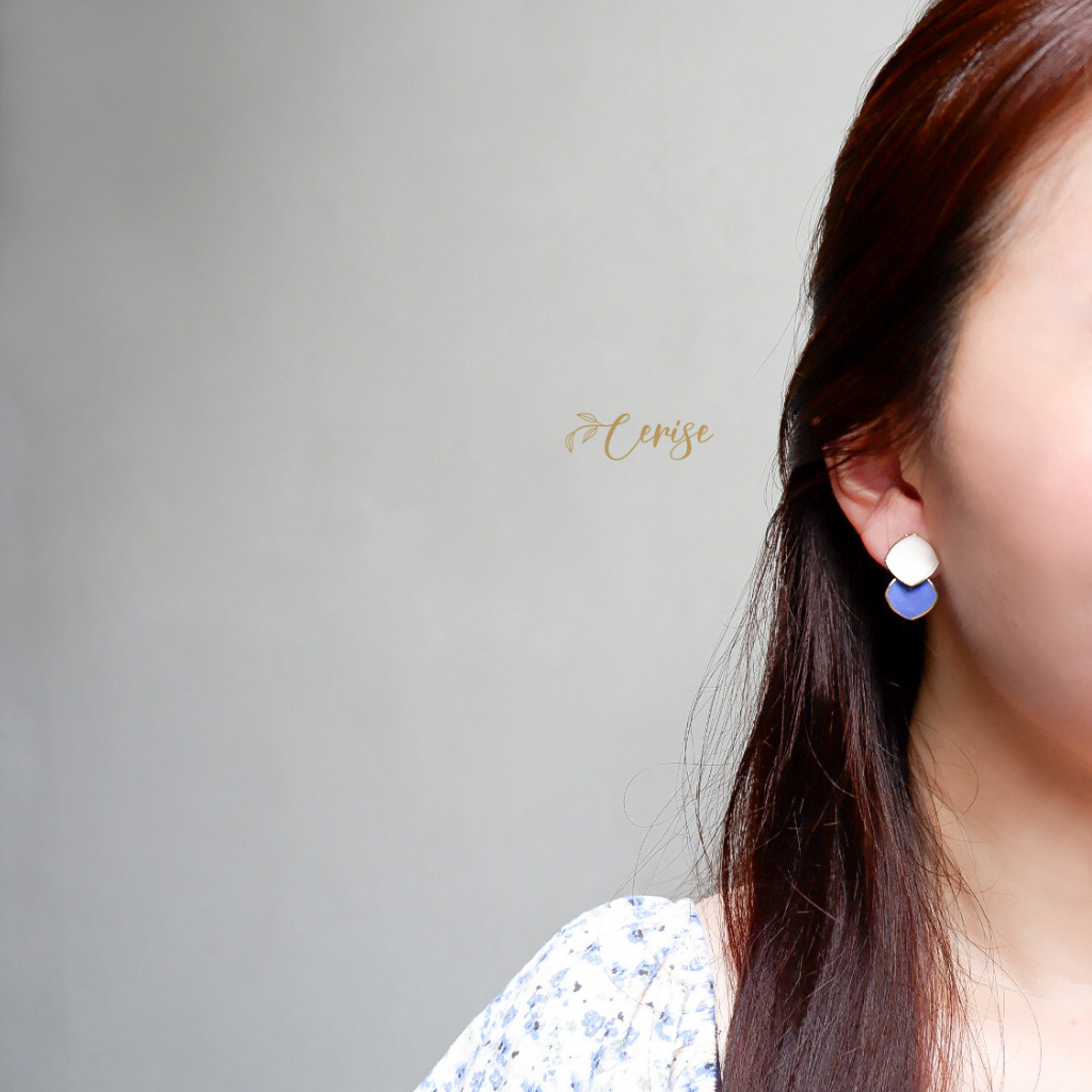 Leana Earrings | Anting tusuk korea retro aksesoris wanita cantik trendy stylish