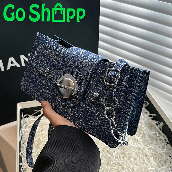 Tas Selempang Bahu Kasual Jeans Wanita Import Fashion Korea Terbaru - Shoulder Bag Pesta Kekinian SL92