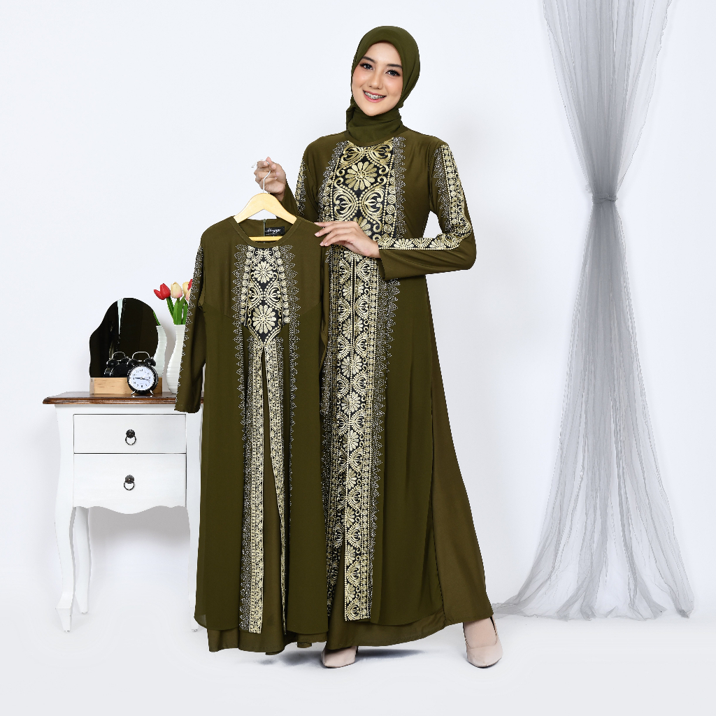 Abiyyuco GL1015A | Abaya Turkey Anak / Turki Anak / Gamis Anak / Bisa Untuk Couple / Ready untuk anak umur 4 sampai 13 tahun / Bahan Jersey dan Ceruty  / Ready 8 Warna