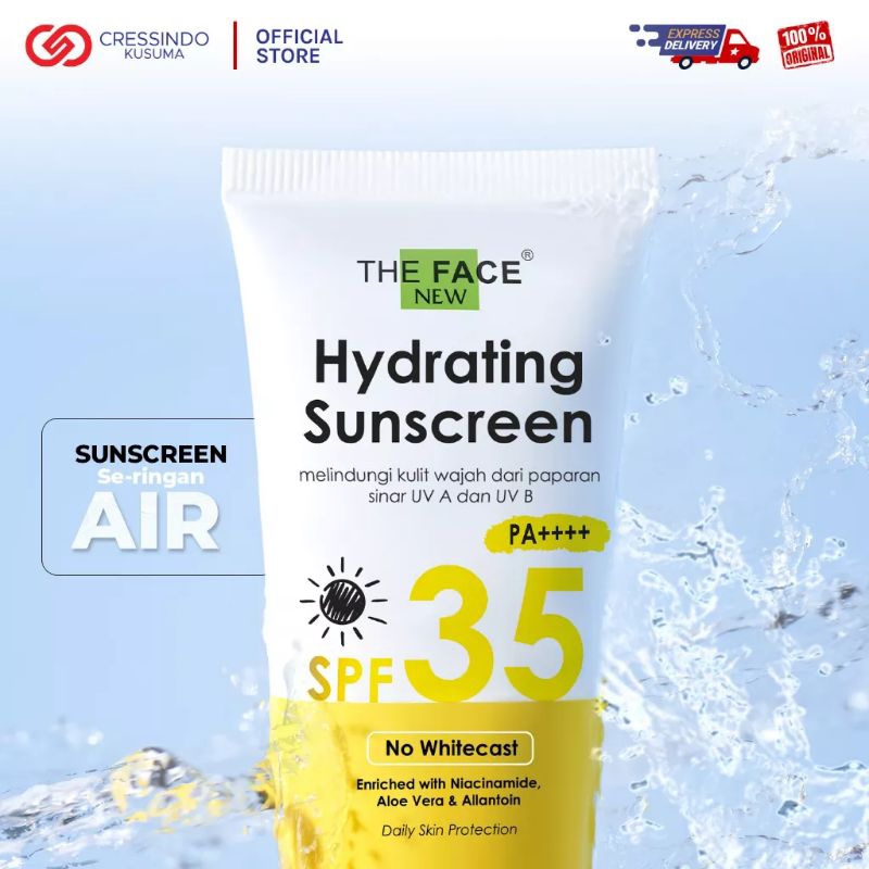 The Face Hydrating Sunscreen 30ml SunBlok SPF 35 PA++++