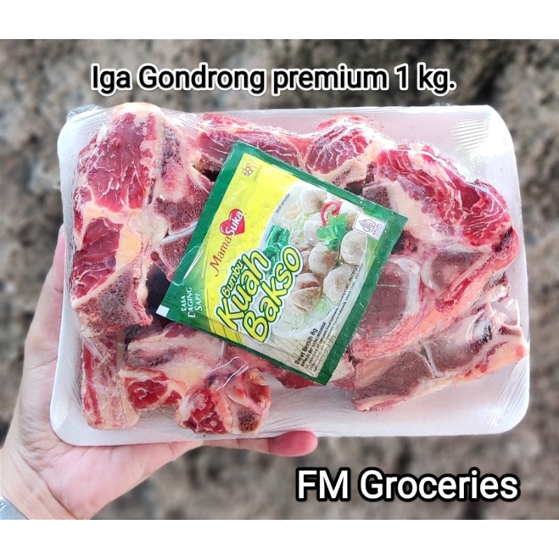 

Iga Gondrong premium 1 kg halal | Beef Neck Bone AUS