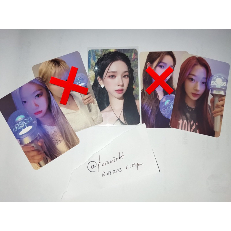 (avail) photocard aespa karina smcu palace 2022 guest ver. pair pc pob lighstick aespa ningning gise