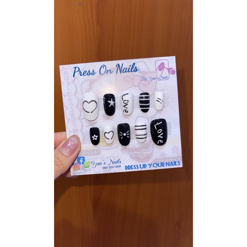 Press On Nails/Fake Nails/Kuku Palsu/Nail Art/ Handmade 100%