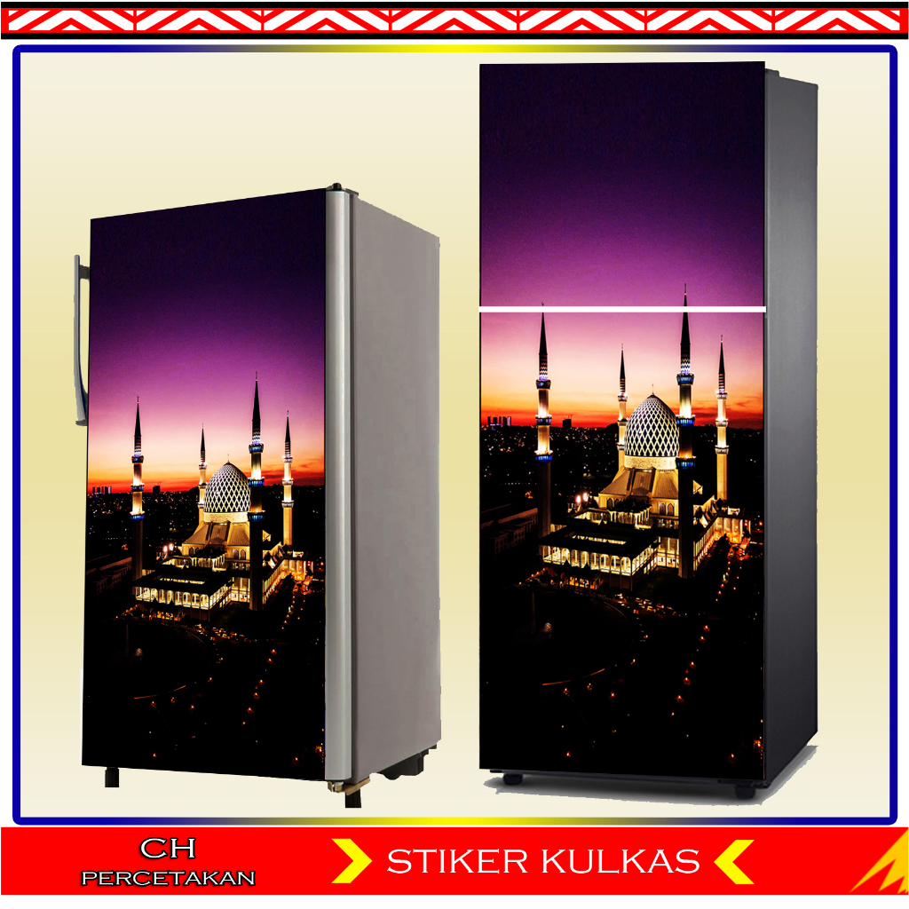 STIKER KULKAS 1PINTU, STIKER KULKAS 2PINTU, WALLPAPER KULKAS