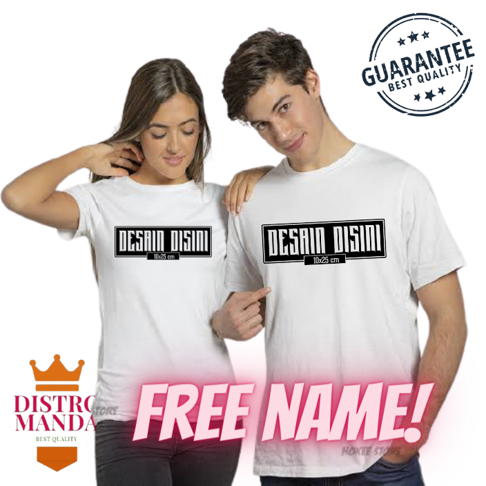 Kaos couple pasangan GERATIS NAMA SUKA SUKA